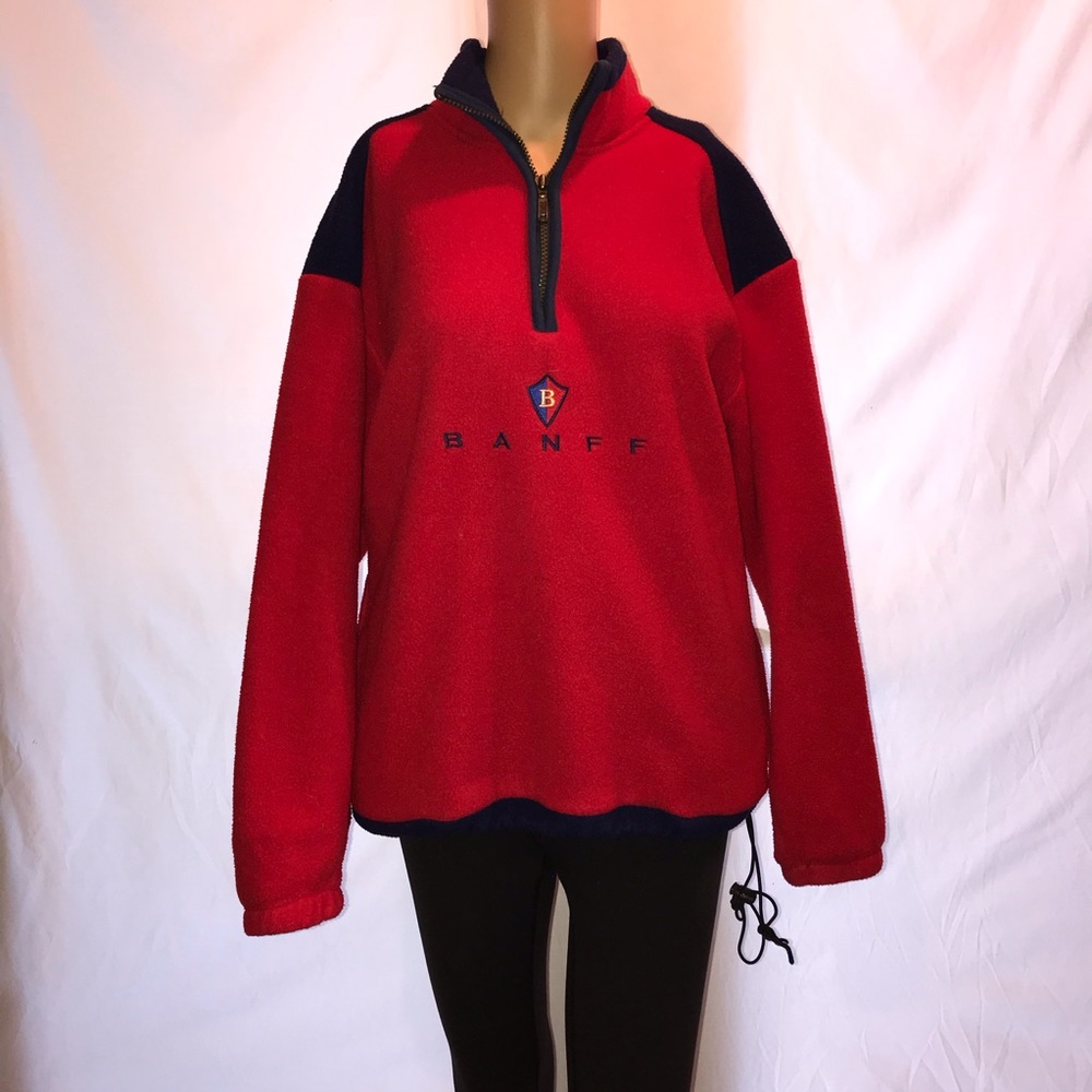 Banff Canada Fleece Red Size Small